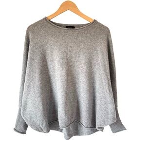 Quince Gray Batwing Cashmere Crew Neck Sweater S/M